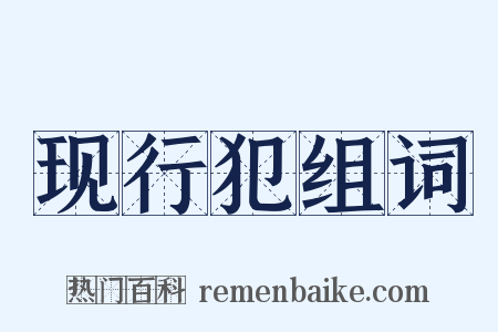现行犯组词是什么意思的图片